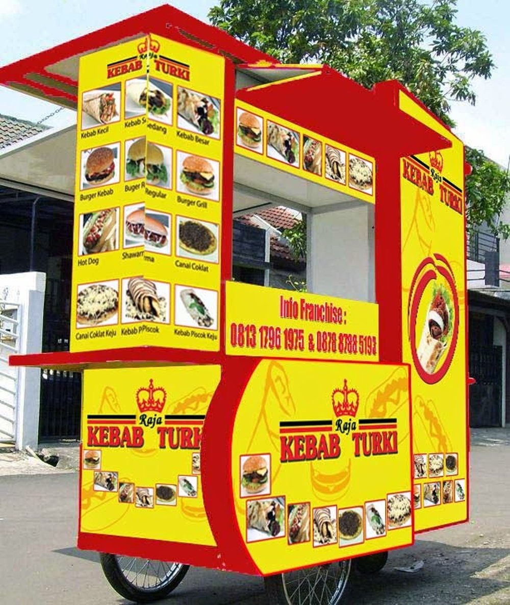 HARGA BOOTH GEROBAK KEBAB YANG MURAH DAN TERJANGKAU 